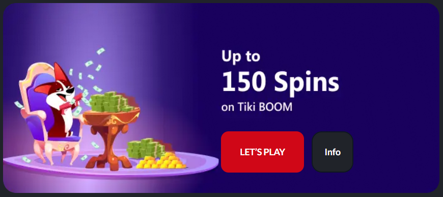 red-dog special offer tiki boom